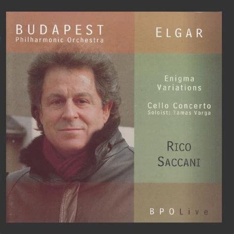 Elgar: Enigma Vars/Cello Conc: Varga, Budapest Po, Saccani: Amazon.in ...