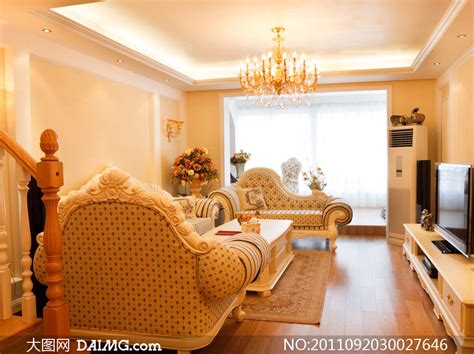 欧式室内设计与家具摆放高清摄影图片_大图网图片素材