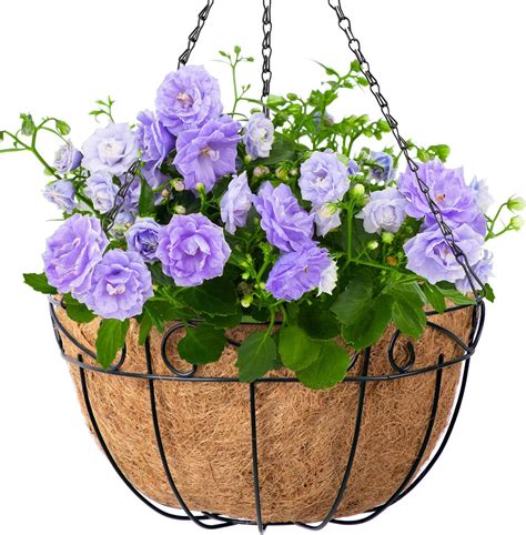 Buy 4 Pack Hanging Baskets Planter for Plants Artificial Christmas ...