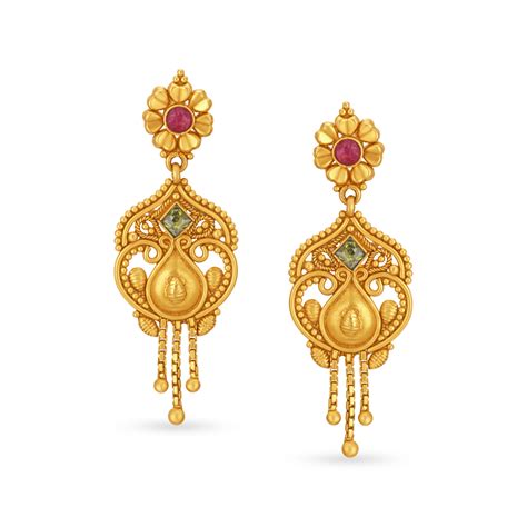 Charming Floral Drop Earrings