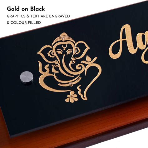 Teak Float Name Plate - Indian Railways – Housenama