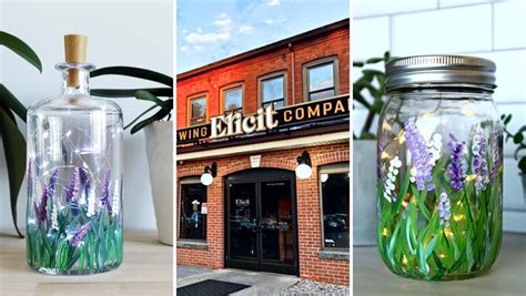 PYO Lavender Lantern Paint and Sip, Elicit Brewing Co. - Manchester, 27 ...