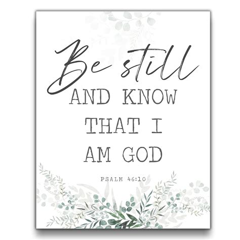 Sage Light Design Co Be Still and Know that I Am God Psalm 46:10 Wall ...