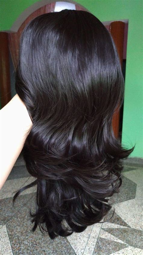 Alizz full wig black soft Baal Stylish Hair Short wig Toupee Weaving ...