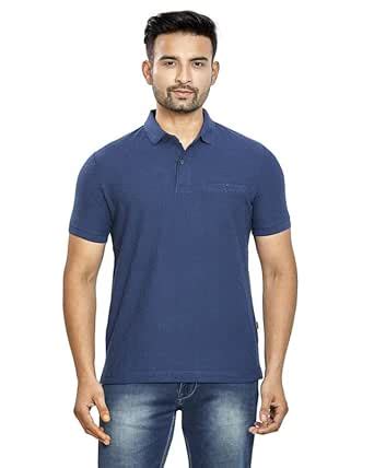 Buy Celsius Men's Regular Poly Cotton Jacquard Polo T-Shirt(11806 ...
