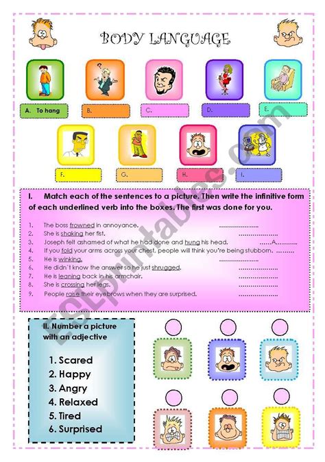 Decoding Body Language Worksheet 的图像结果