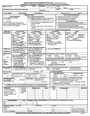 Template For Diabetes Care In The Office - Fill and Sign Printable ...