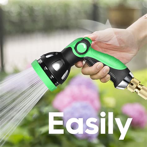 Snapklik.com : Garden Hose Nozzle - 10 Adjustable Patterns Metal High ...