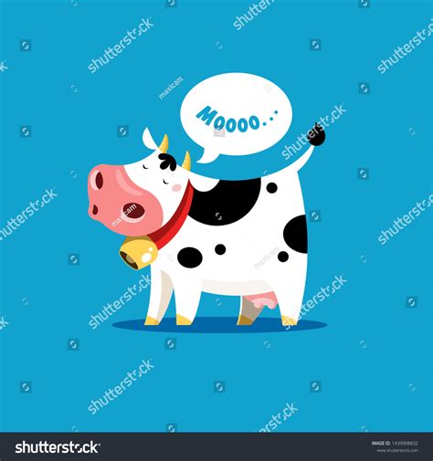 Cow Mooing Clip Art