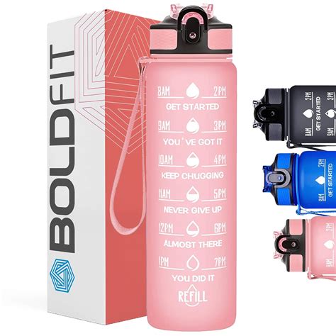 Buy Boldfit Sipper Bottle for Adults - Water Bottle with Motivational ...