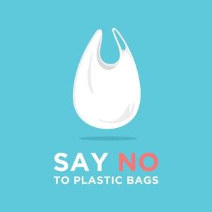 say no to plastic bags sticker poster|save environment|NO plastic|save ...