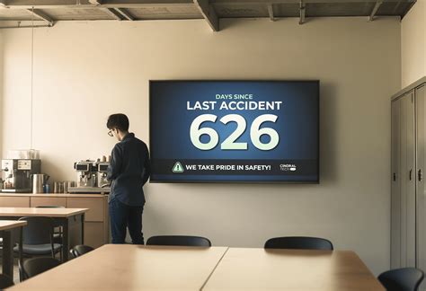 'Days Since Last Accident' Digital Sign | Rise Vision