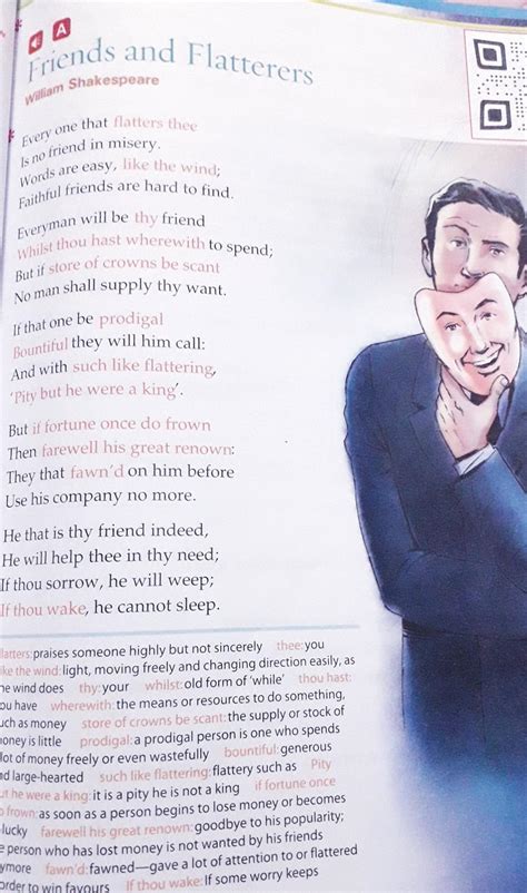 Write the summary of the poem FRIENDS AND FLATTERES by William ...