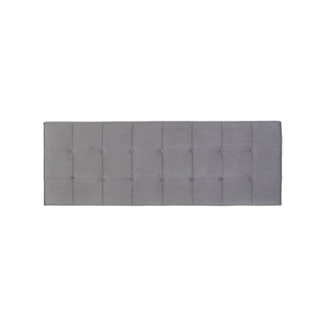 Tête De Lit 180 X 7 X 64 Cm Tissu Synthétique Gris à Prix Carrefour