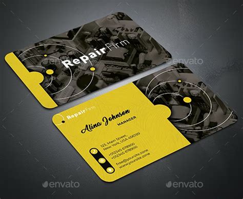 A Computer Repair Business Card Empty Sample 的图像结果
