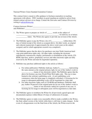 18 Printable Freelance Contract Template Forms - Fillable Samples in ...