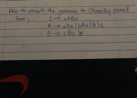 Image result for Convert Grammar into Chomsky Normal Form