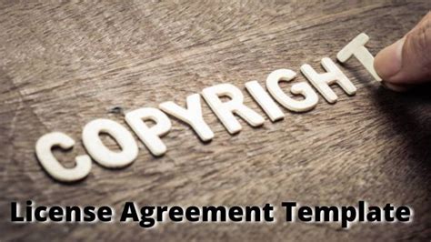 Copyright License Agreement Template - Blog | Sonisvision