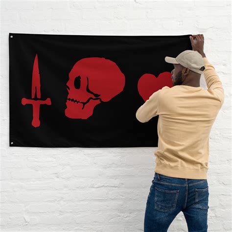 1. Captain Charles Vane Flag, Black Sails Inspired, Pirate Decor ...
