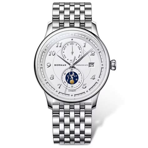 BORMAN Creative Design Double Dial Display Montre Hommes Mechanical Wa ...