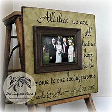 Gift For Parents Wedding by Parents Thank You Gifts Wedding Personalized Picture Frame Gift For Parents Wedding