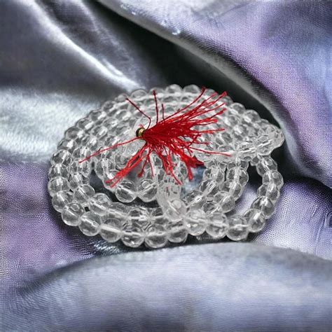 Diamond Cut Sphatik Crystal Quartz Mala – Dharmsaar