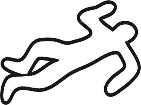 Crime Scene Body Outline Template