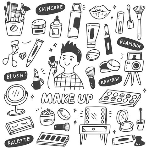 Cosmetics doodles Images - Free Download on Freepik