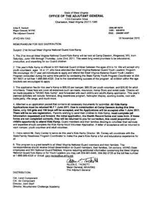 Fillable Online wv ngb army Youth Volunteer Packet - West Virginia Army ...