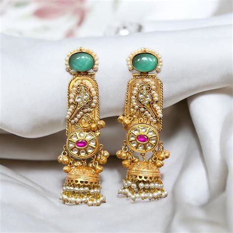 Hina Fusion Jhumkas – AAMARA