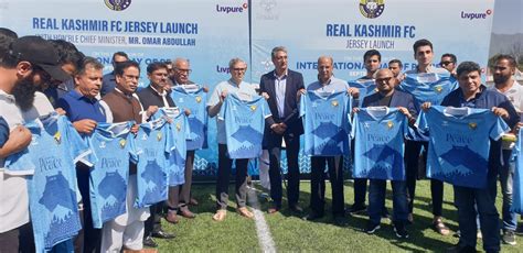 CM Omar Abdullah unveils Real Kashmir FC's Peace Jersey in Srinagar