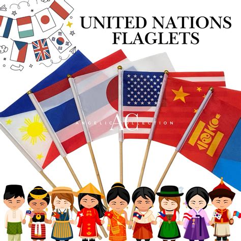 Angelic Collection | United Nations Flaglets for Kids — Handheld Flag ...
