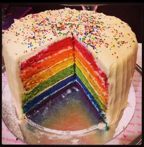 hummingbird bakery rainbow cake