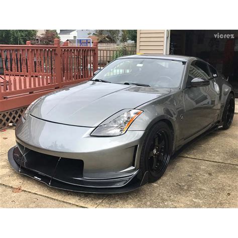 Vicrez N3R/ V3R Front Bumper Lip Splitter vz100591 | Nissan 350z & 370z 2003-2018