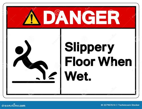 Image result for Danger Slippery Sign
