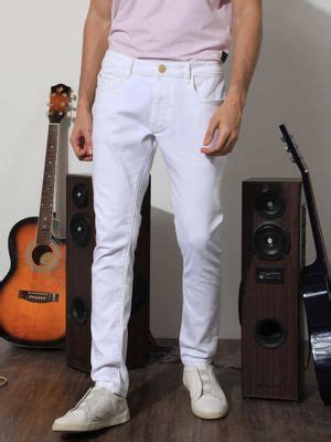 Buy Rare Rabbit Meymac White Smart Washed Denim Jeans Online