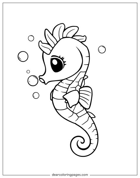 Seahorse Coloring Pages - 18 Free Printable Coloring Pages
