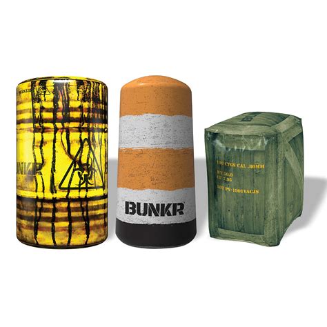 Buy BUNKR Battle Zones 3 Pack - Inflatable Barricade Bunker Blaster ...