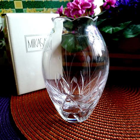 Vintage Mikasa Vase NIB Petite Points 5.25 H. Lead - Etsy