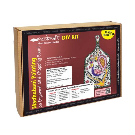 Penkraft|Madhubani painting on Engraved Round MDF Tea Coasters ...