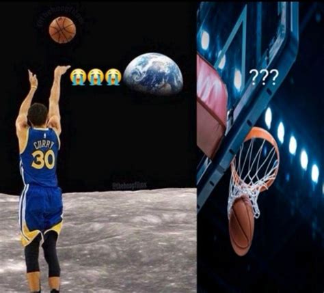 curry shooting from moon in 2025 | Funny basketball pictures, Funny ...