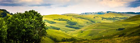 Download wallpaper the sky, clouds, hills, field, meadows, Romania ...