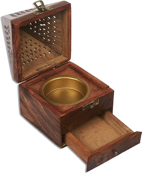 Wooden Craft Sambrani Dhoop Stand for Pooja Agarbatti Dhoop : Amazon.in ...