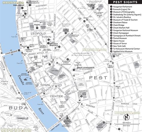 Printable Map Of Budapest Tourist Attractions