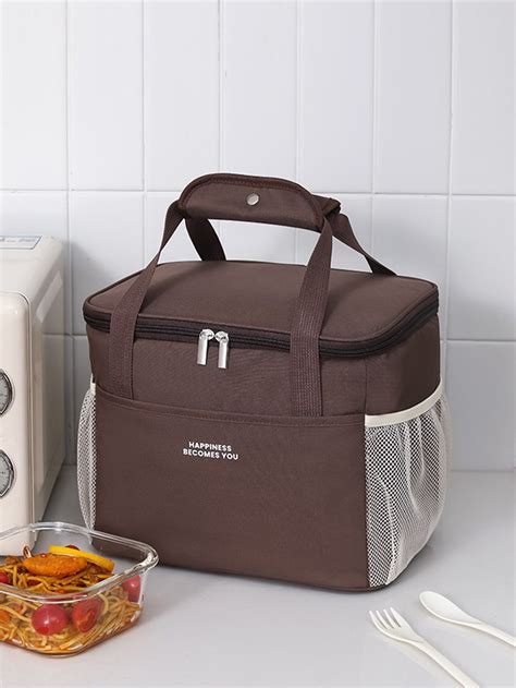 Slogan Graphic Lunch Bag | Lunch bag, Cooler bag, Brown lunch bags