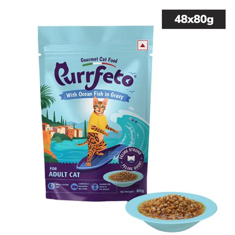 Purrfeto Ocean Fish in Gravy Adult Cat Wet Food | Supertails