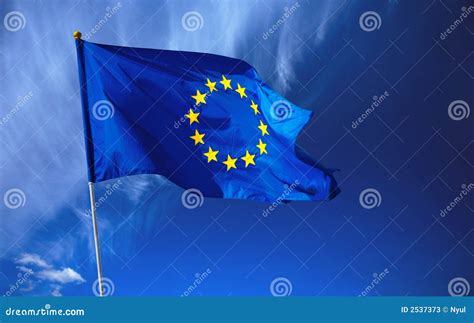 Flag of European Union stock image. Image of wind, yellow - 2537373 - flag of european union