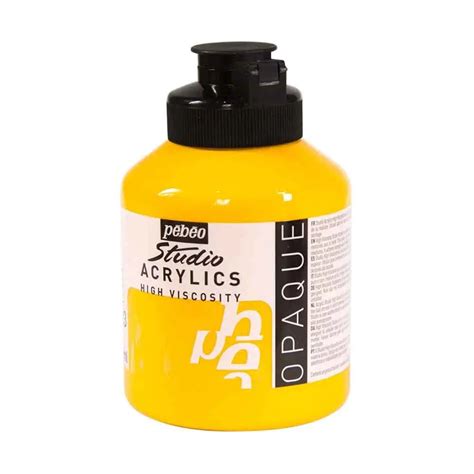 Buy Pebeo Studio Acrylic Paint High Viscosity 500ml - Loose Colours