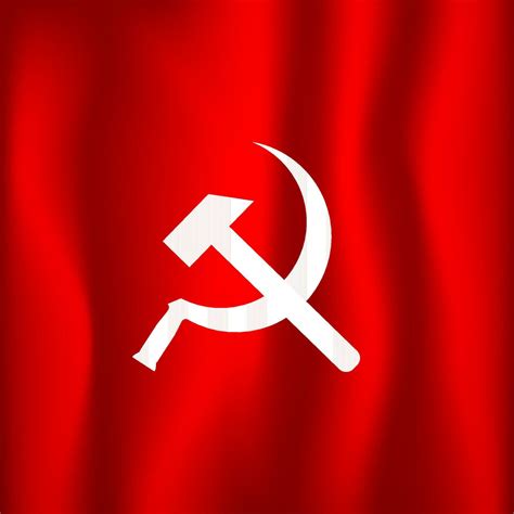 Red flag of soviet union. Symbol of the socialist republics of ...