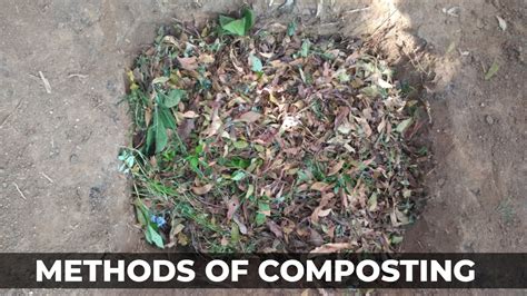 Methods of Composting | Indoor Method | Bangalore Method | Coimbatore ...
